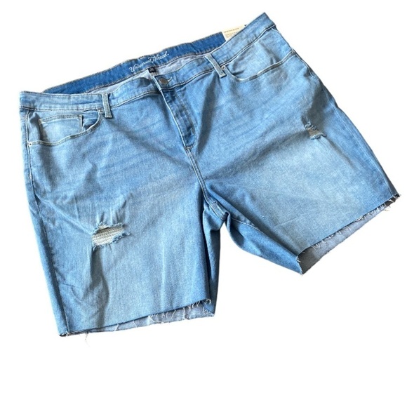 Universal‎ Thread shorts cut off Bermudas NEW light wash stretch 26 w distressed - Picture 1 of 8